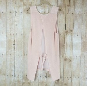 Charlie Paige Peach Knit Chemise Tricoter Top L/XL